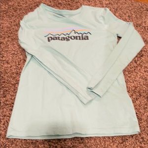 mint green patagonia long sleeve